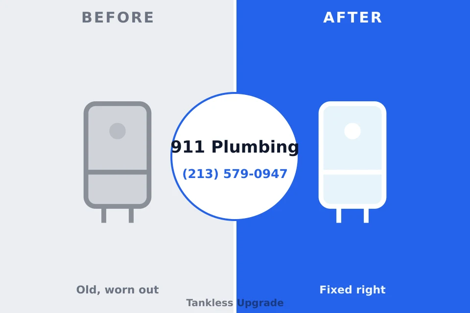 Before and after: plumbing company Captains Cove, VA